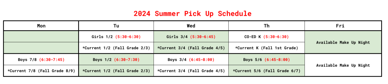 Summer Pick Up 5_1_2024 Summer Pick Up 5_1_2024
